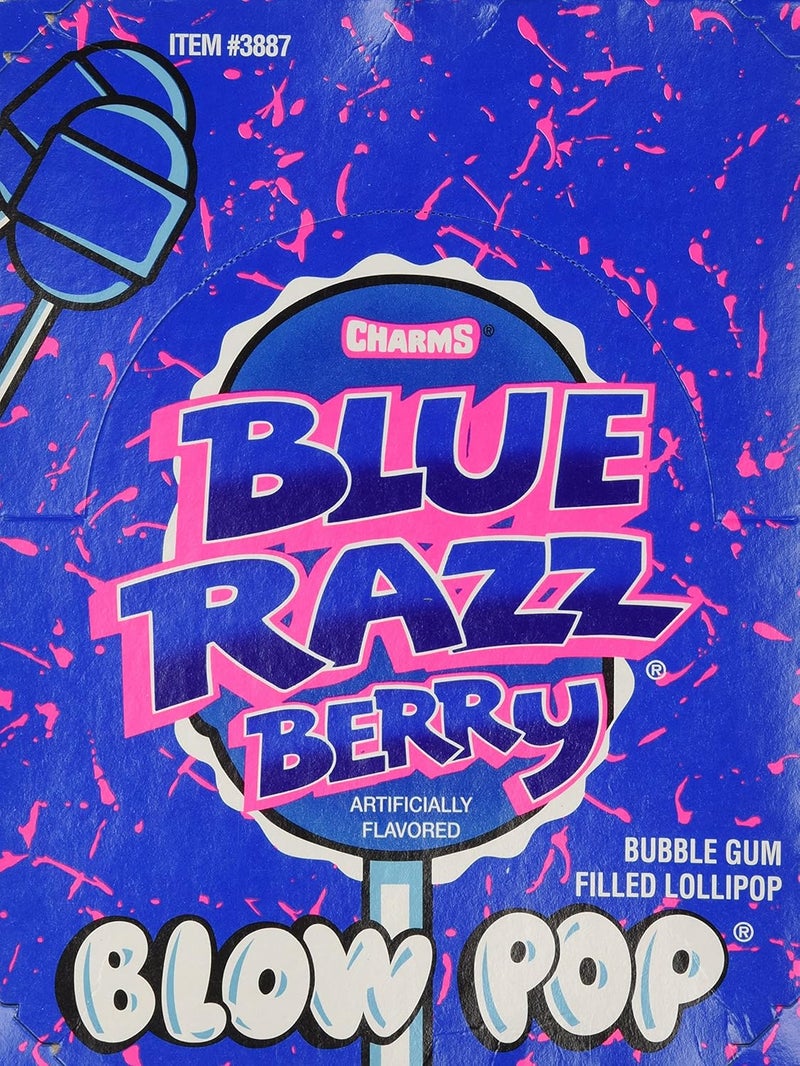 Charms Blow Pops 48 Pack Blue Razz Berry - Image 2